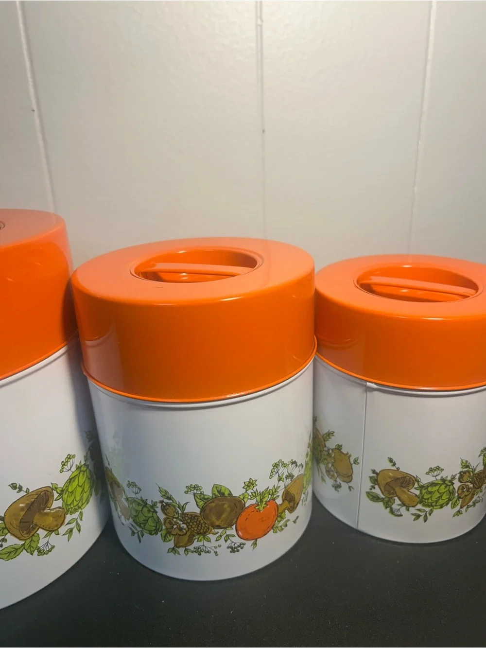 Vintage Tin Nesting Canisters “spice of Life” Japan 1970 BRAND NEW
